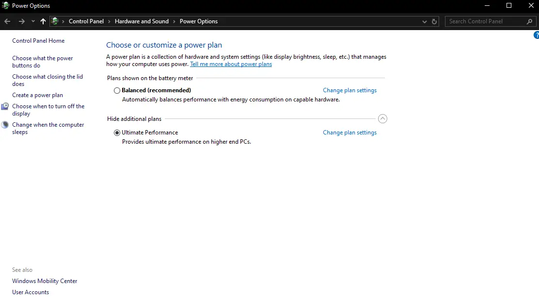 Power Option Power Option